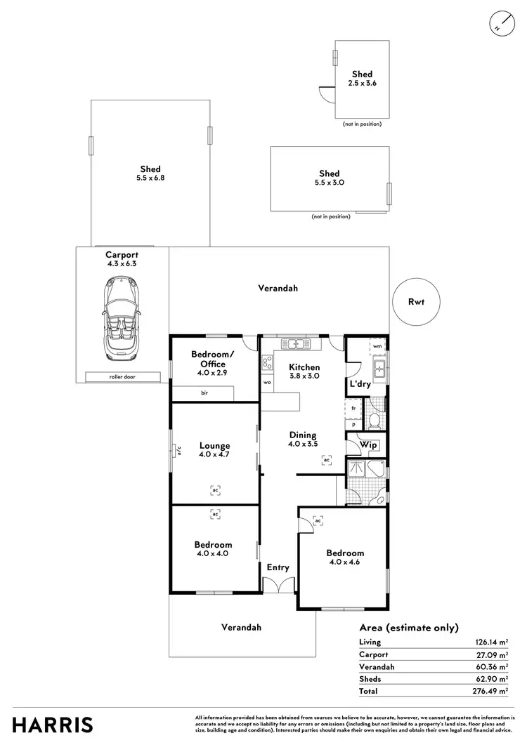 Floorplan of Homely house listing, 8 Glengyle Street, Woodville North SA 5012