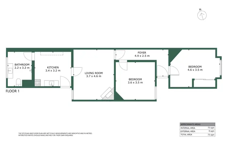 Floorplan of Homely house listing, 40A Rotherwood Street, Richmond VIC 3121