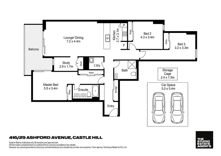 Floorplan of Homely unit listing, 416/27-29 Ashford Avenue, Castle Hill NSW 2154