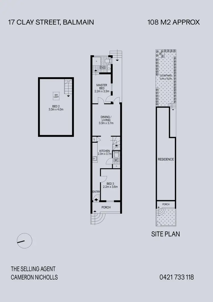 Floorplan of Homely house listing, 17 Clay Street, Balmain NSW 2041