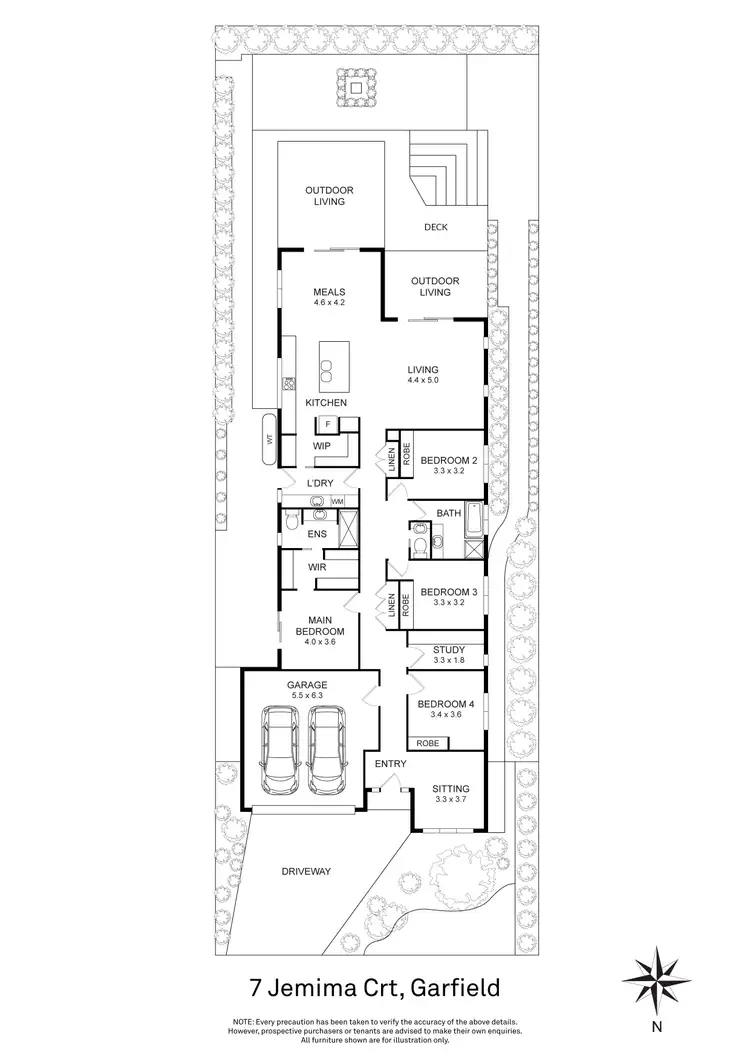 Floorplan of Homely house listing, 7 Jemima Court, Garfield VIC 3814