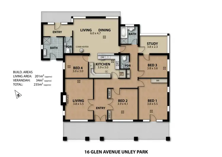 Floorplan of Homely house listing, 16 Glen Avenue, Unley Park SA 5061