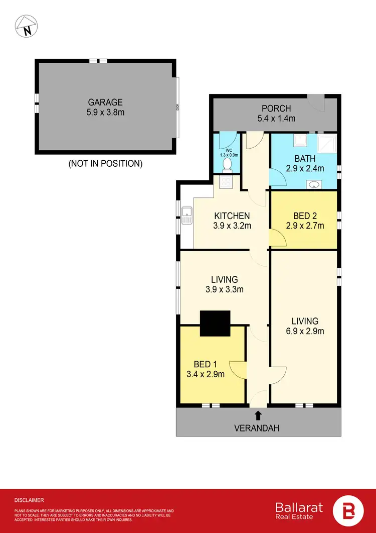 Floorplan of Homely house listing, 808 MacArthur Street, Ballarat Central VIC 3350