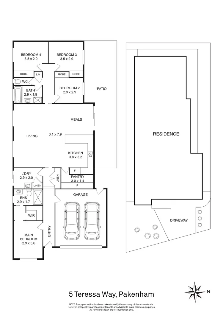 Floorplan of Homely house listing, 5 Teressa Way, Pakenham VIC 3810