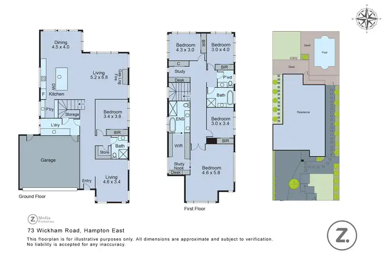 Floorplan of Homely house listing, 73 Wickham Road, Hampton East VIC 3188