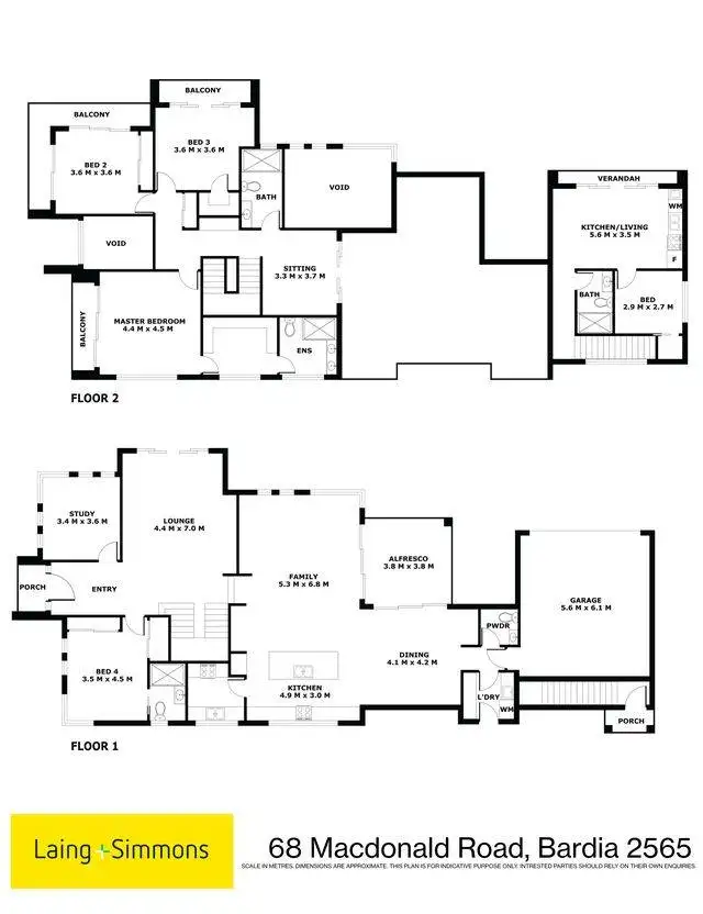 Floorplan of Homely house listing, 68 MacDonald Road, Bardia NSW 2565