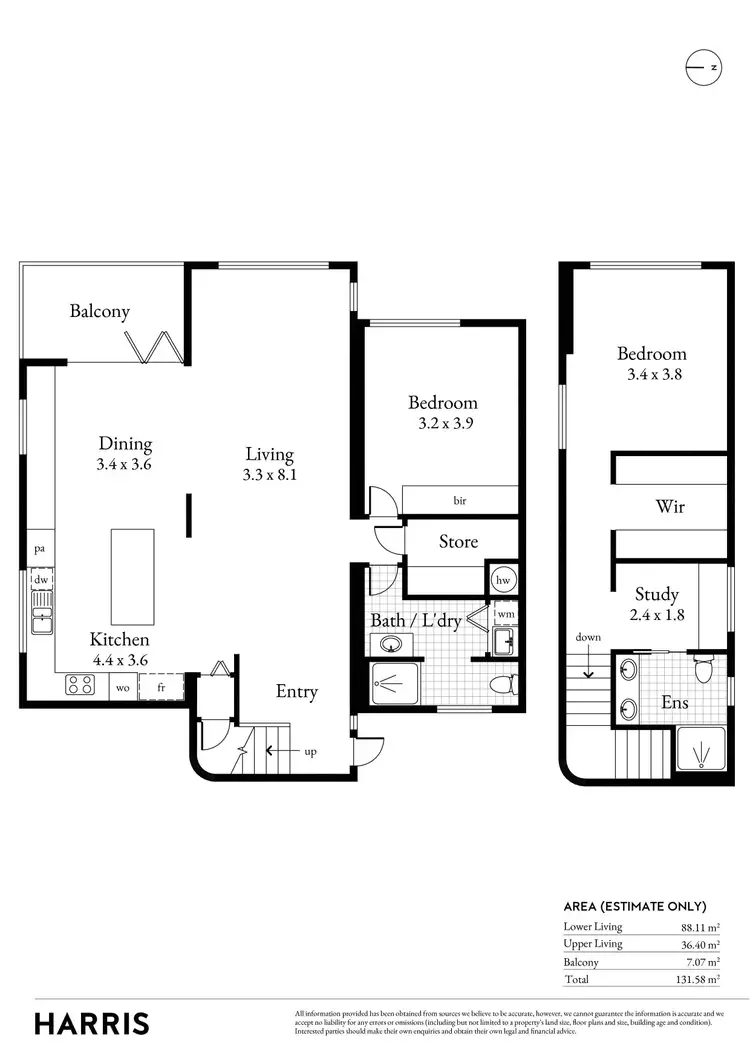 Floorplan of Homely house listing, 33/21 Jeffcott Street, North Adelaide SA 5006