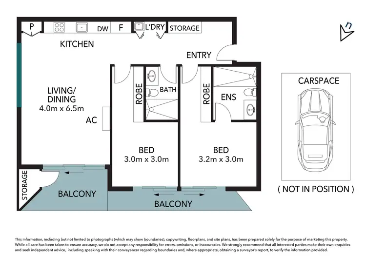 Floorplan of Homely unit listing, 207/74 Hanbury Street, Mayfield NSW 2304
