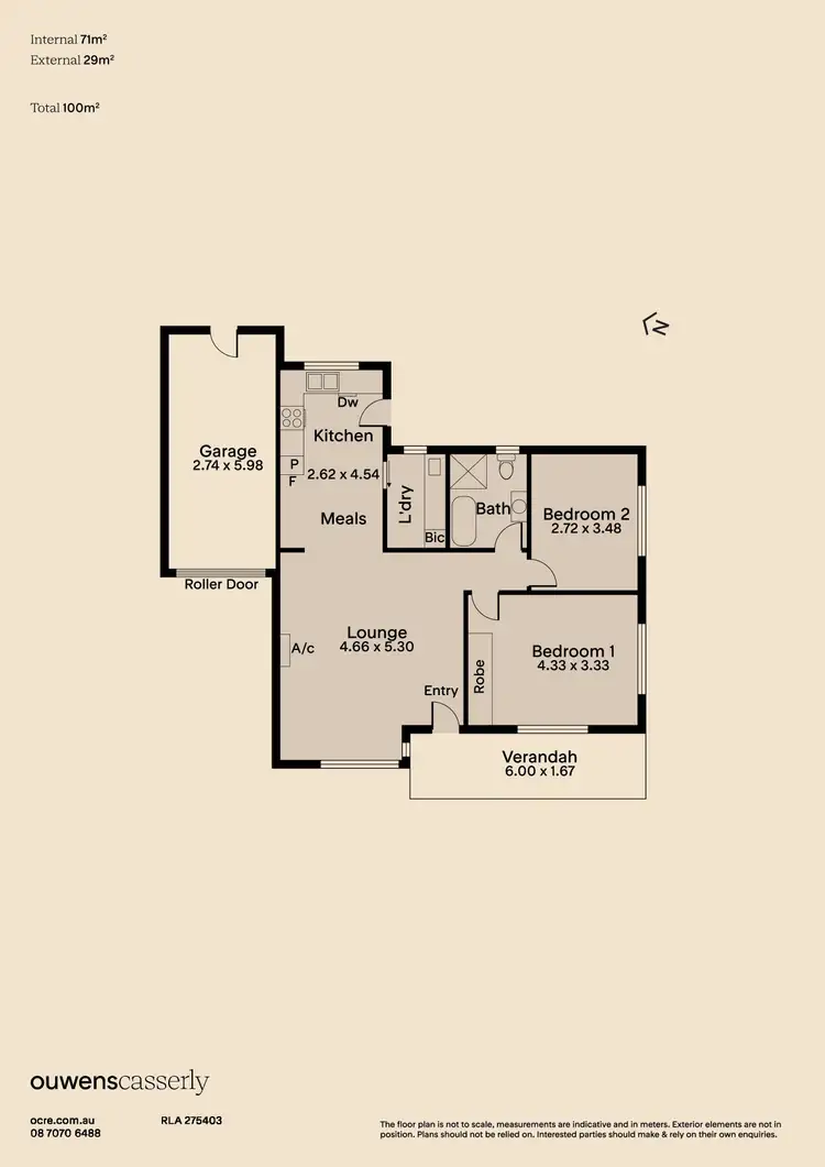 Floorplan of Homely house listing, 1/427 Kensington Road, Rosslyn Park SA 5072