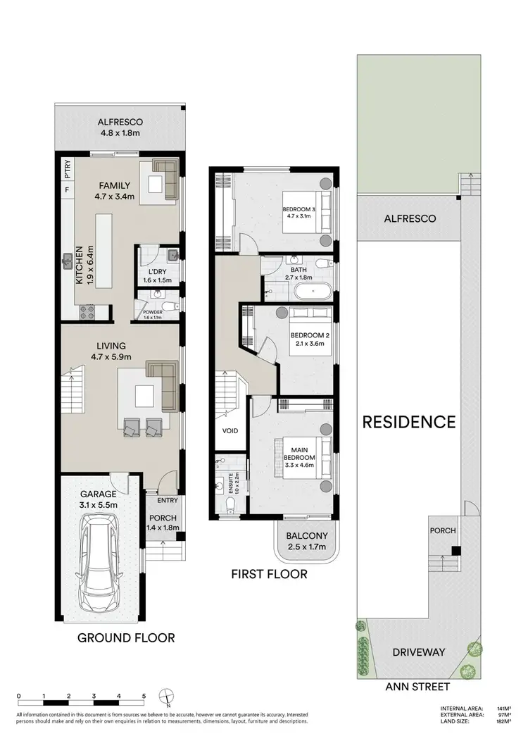 Floorplan of Homely semi-detached listing, 14A Ann Street, Earlwood NSW 2206