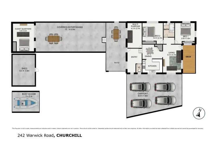 Floorplan of Homely house listing, 242 Warwick Road, Churchill QLD 4305