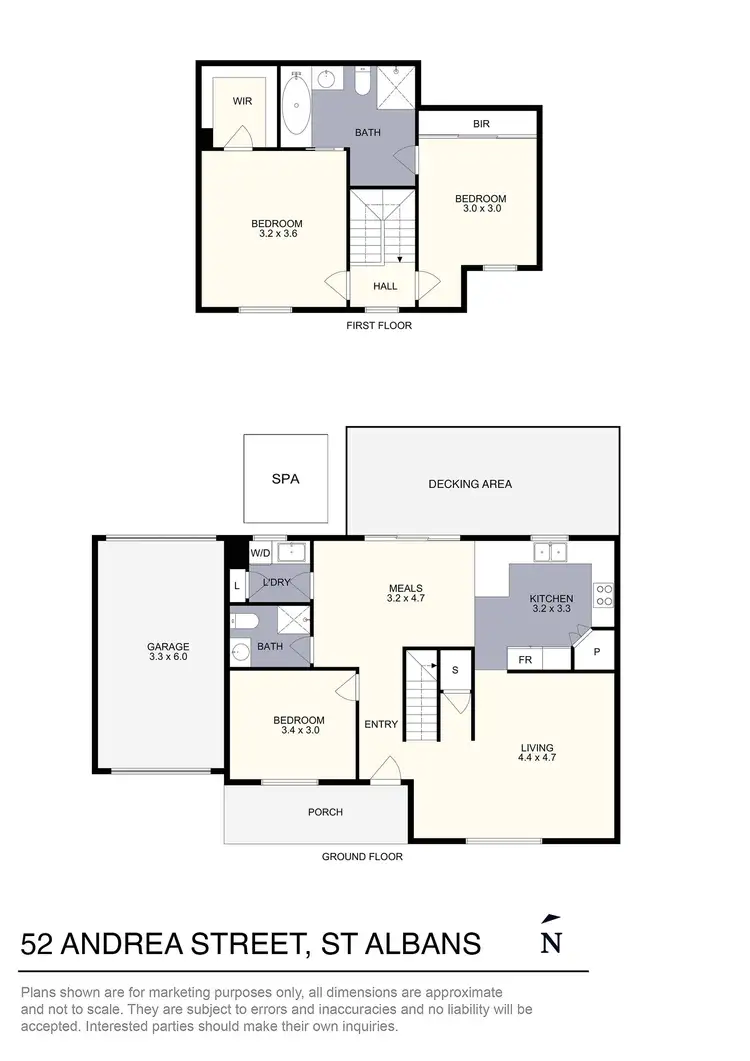 Floorplan of Homely house listing, 52 Andrea Street, St Albans VIC 3021