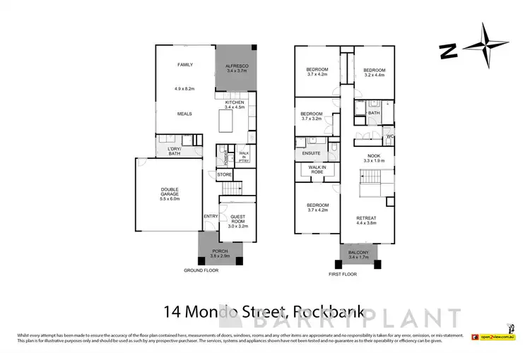 Floorplan of Homely house listing, 14 Mondo Street, Rockbank VIC 3335