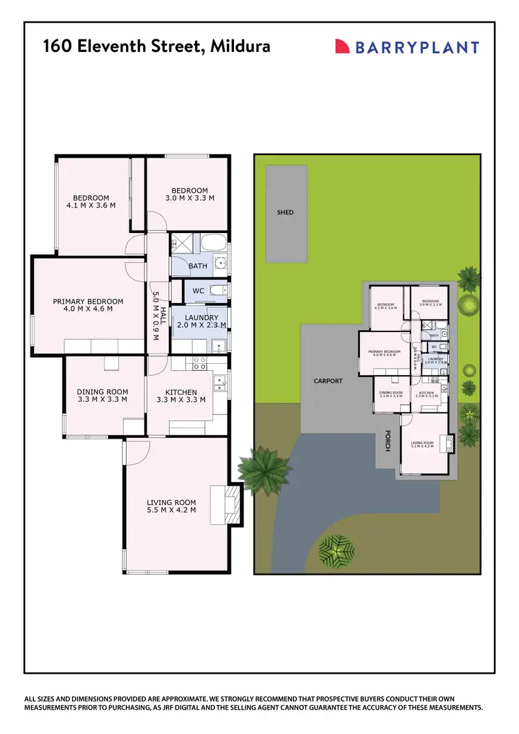 Floorplan of Homely house listing, 160 Eleventh Street, Mildura VIC 3500