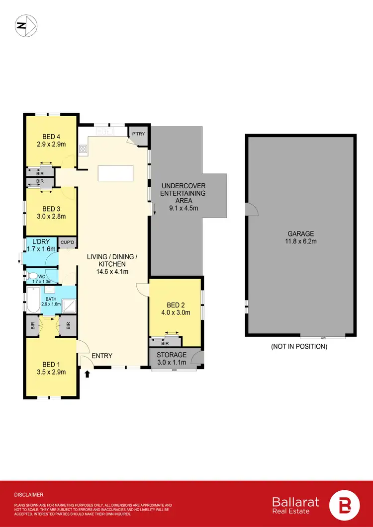 Floorplan of Homely house listing, 13 Caddy Drive, Creswick VIC 3363