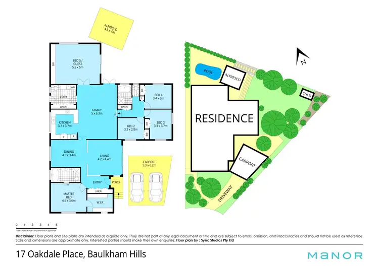Floorplan of Homely house listing, 17 Oakdale Place, Baulkham Hills NSW 2153