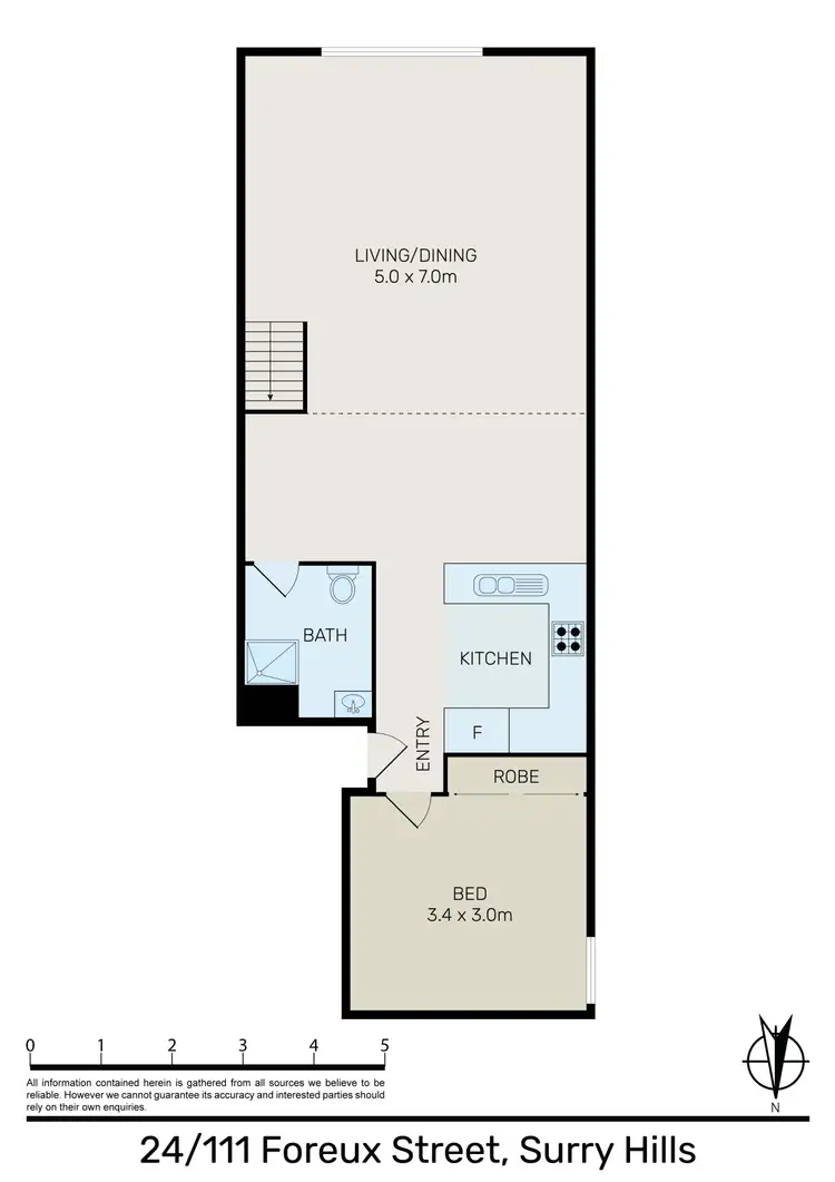 Floorplan of Homely apartment listing, 24/111-115 Foveaux Street, Surry Hills NSW 2010