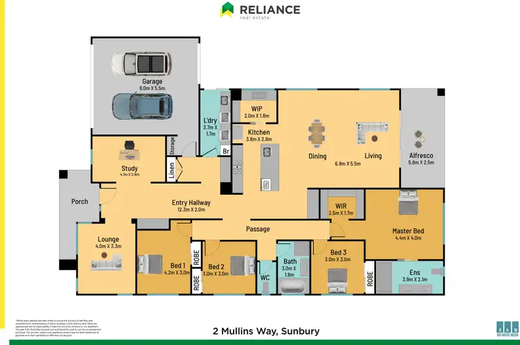 Floorplan of Homely house listing, 2 Mullins Way, Sunbury VIC 3429