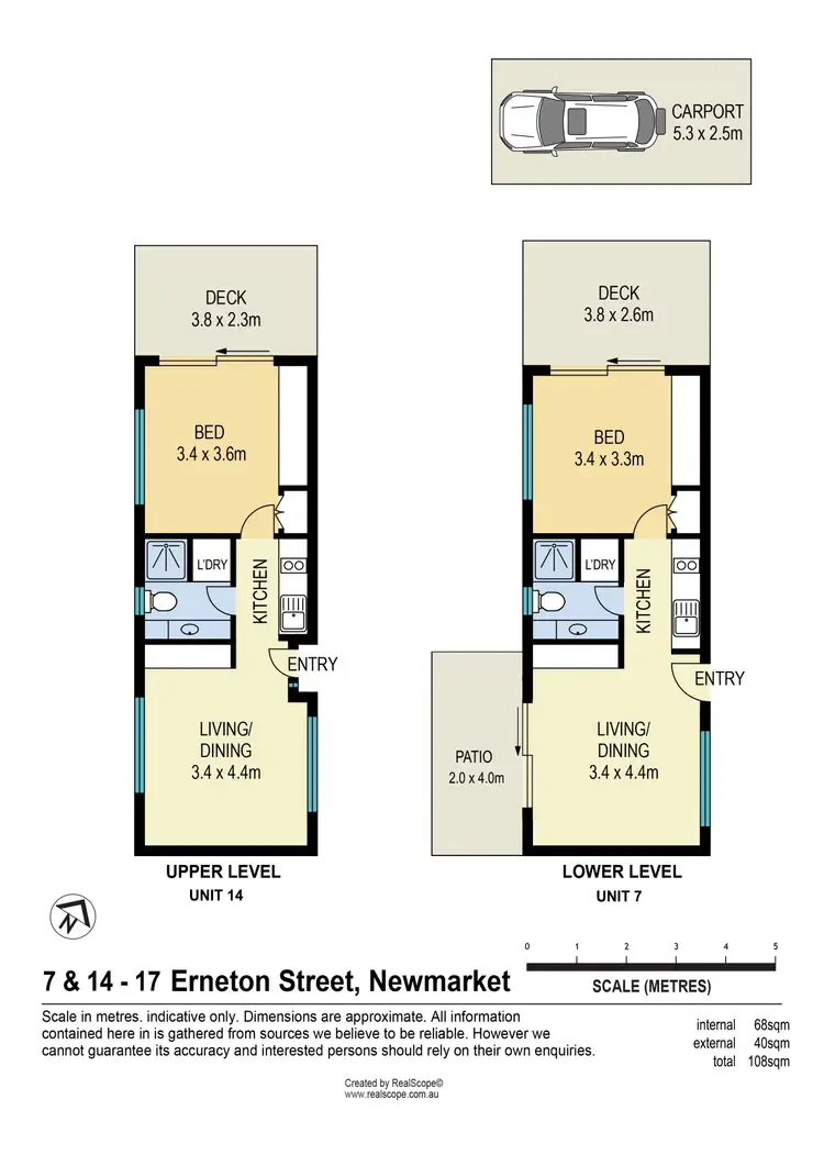 Floorplan of Homely unit listing, 7&14/17 Erneton Street, Newmarket QLD 4051