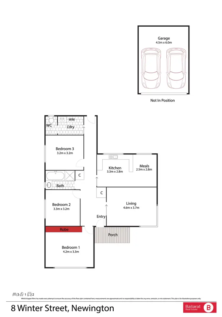 Floorplan of Homely house listing, 8 Winter Street, Newington VIC 3350