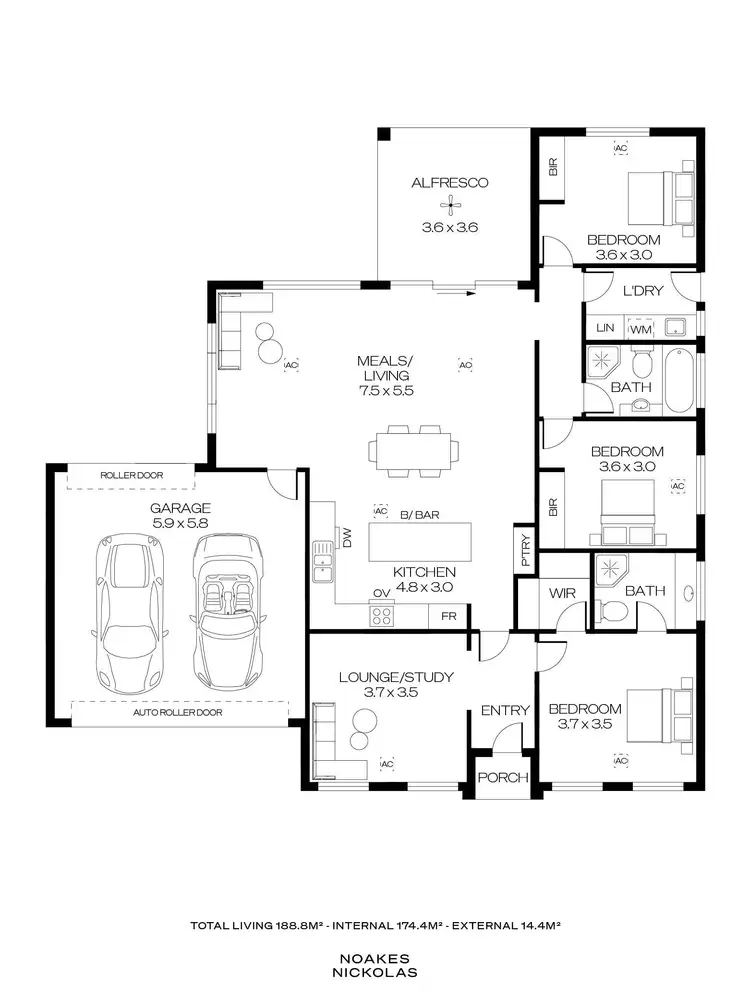 Floorplan of Homely house listing, 1A Hastings Road, Brighton SA 5048