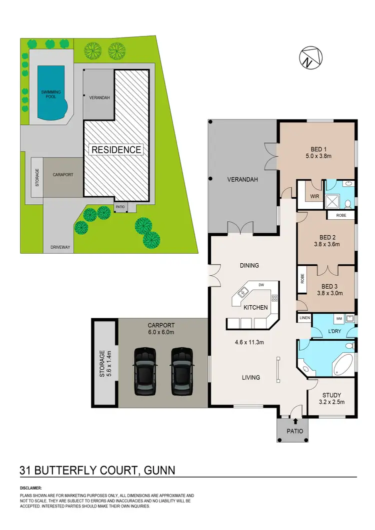 Floorplan of Homely house listing, 31 Butterfly Court, Gunn NT 832