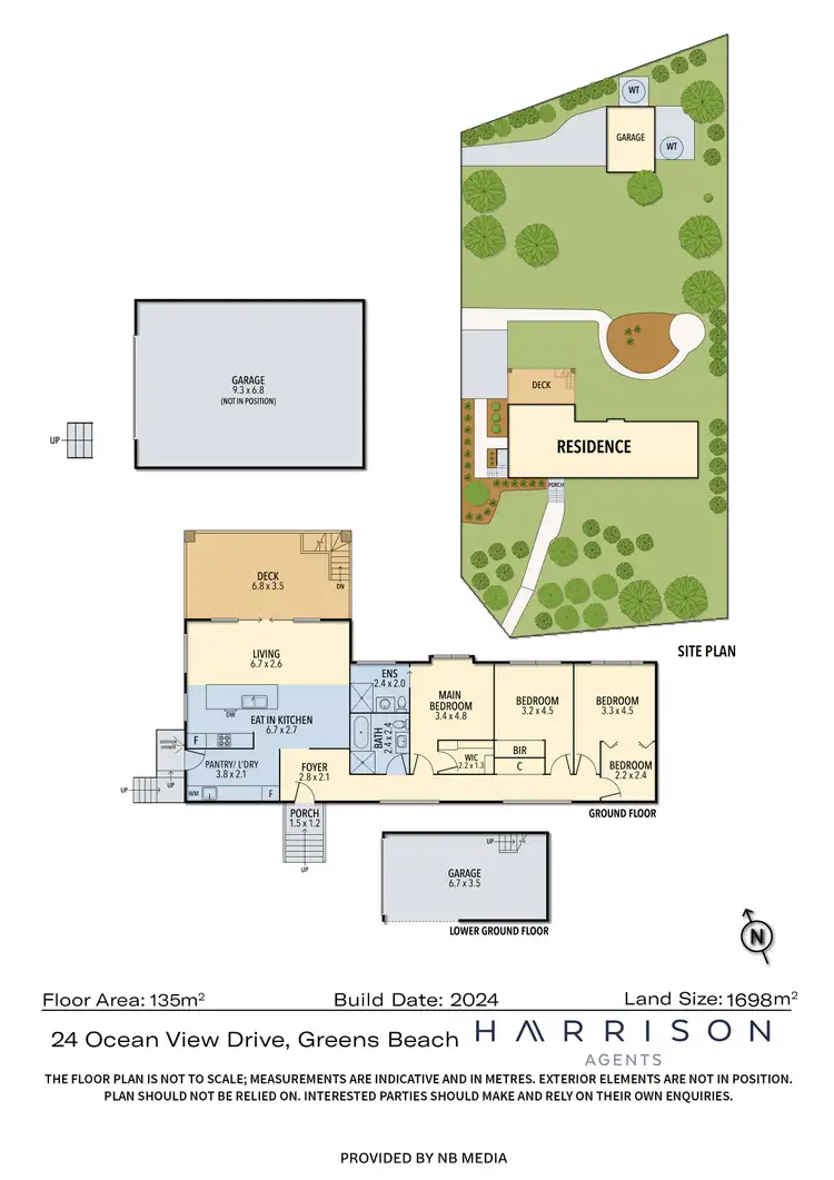 Floorplan of Homely house listing, 24 Ocean View Drive, Greens Beach TAS 7270