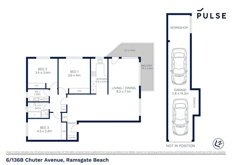 Floorplan of Homely apartment listing, 6/136B Chuter Avenue, Ramsgate Beach NSW 2217