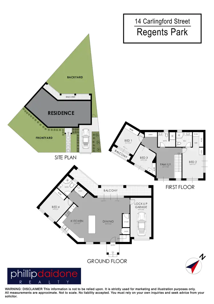 Floorplan of Homely house listing, 14 Carlingford Street, Regents Park NSW 2143