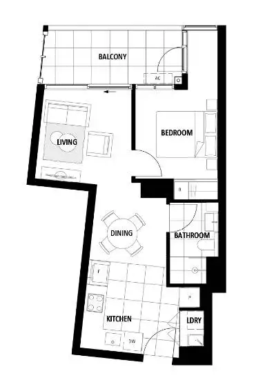 Floorplan of Homely apartment listing, 1702/2 Grazier Lane, Belconnen ACT 2617