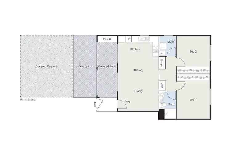 Floorplan of Homely apartment listing, 1/27 Whitmore Crescent, Watson ACT 2602