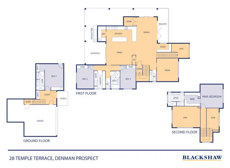 Floorplan of Homely house listing, 28 Temple Terrace, Denman Prospect ACT 2611