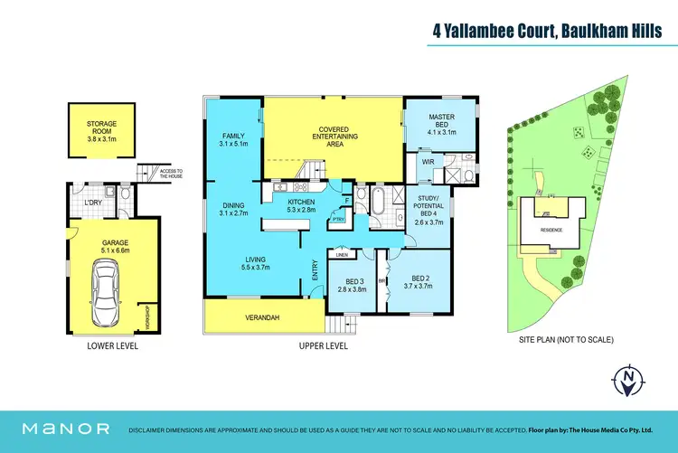Floorplan of Homely house listing, 4 Yallambee Court, Baulkham Hills NSW 2153