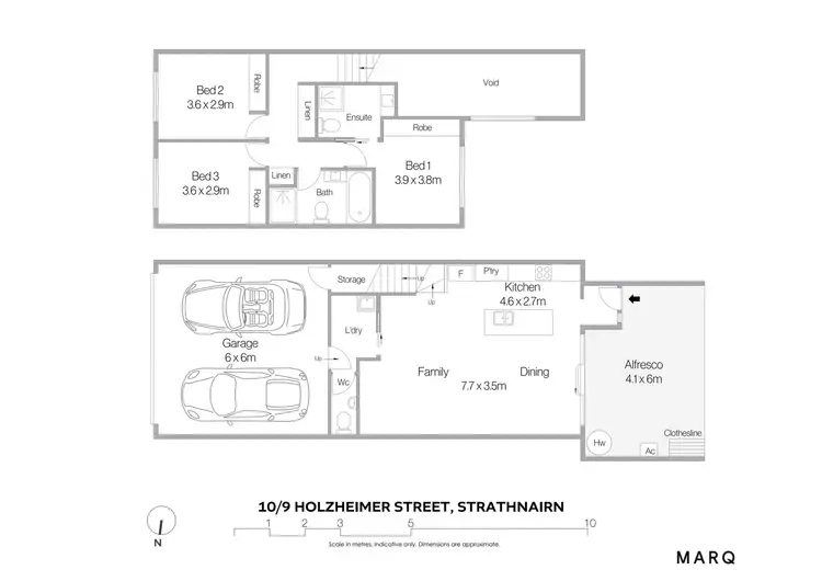 Floorplan of Homely townhouse listing, 10/9 Holzheimer Street, Strathnairn ACT 2615