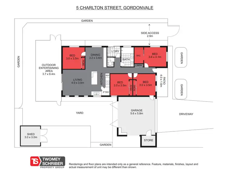 Floorplan of Homely house listing, 5 Charlton Street, Gordonvale QLD 4865