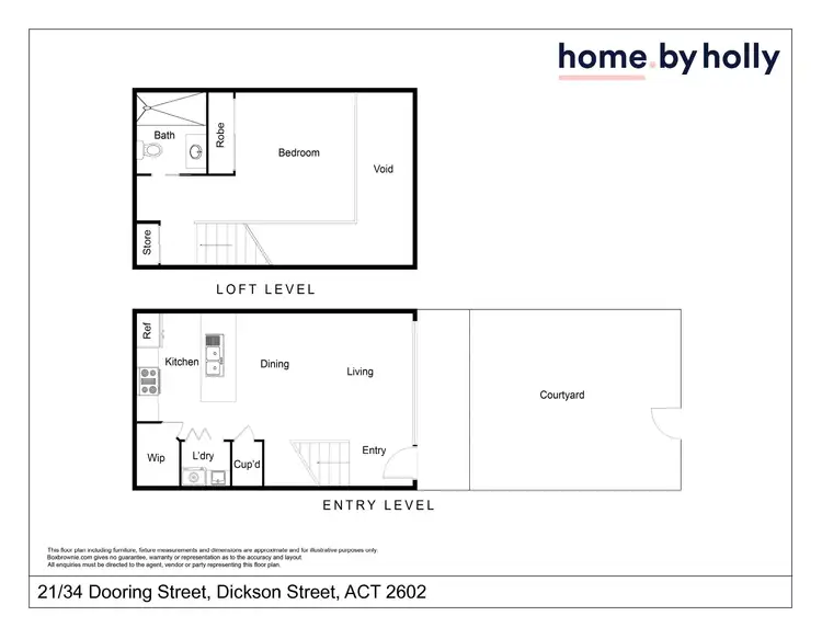 Floorplan of Homely apartment listing, 21/34 Dooring Street, Dickson ACT 2602