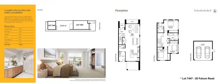 Floorplan of Homely terrace listing, 20 Falcon Road, Oran Park NSW 2570