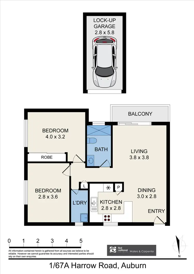 Floorplan of Homely unit listing, 1/67A Harrow Road, Auburn NSW 2144