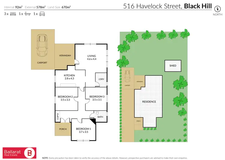 Floorplan of Homely house listing, 516 Havelock Street, Black Hill VIC 3350