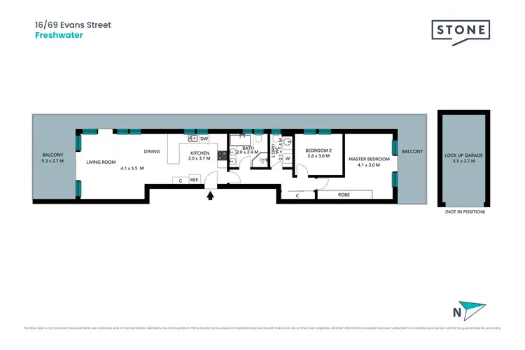 Floorplan of Homely apartment listing, 16/69 Evans Street, Freshwater NSW 2096