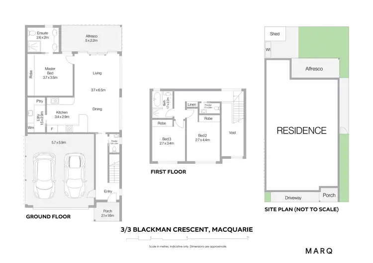 Floorplan of Homely townhouse listing, 3/3 Blackman Crescent, Macquarie ACT 2614