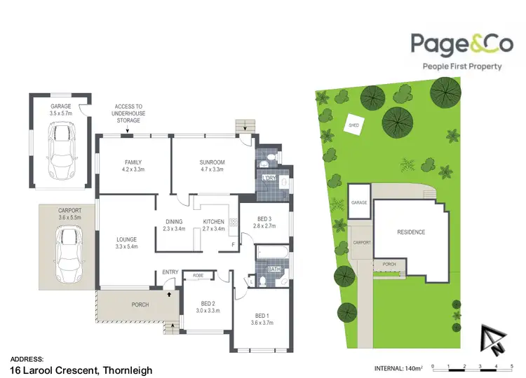 Floorplan of Homely house listing, 16 Larool Crescent, Thornleigh NSW 2120
