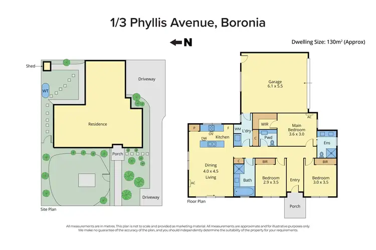 Floorplan of Homely unit listing, 1/3 Phyllis Avenue, Boronia VIC 3155