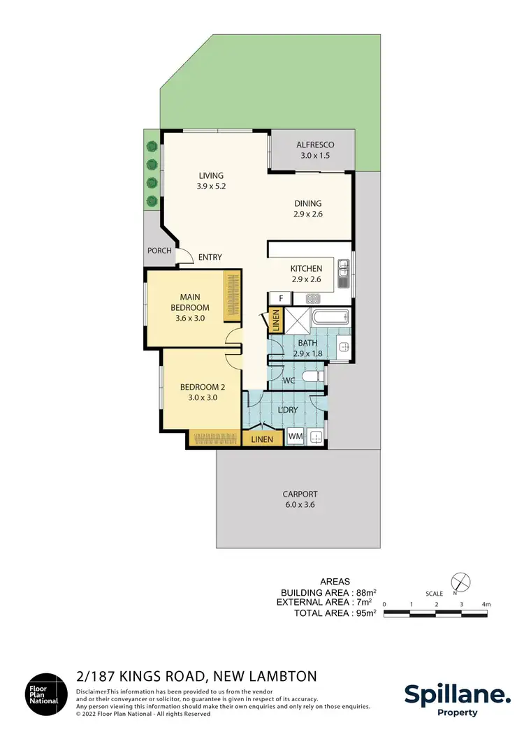 Floorplan of Homely villa listing, 2/187 Kings Road, New Lambton NSW 2305