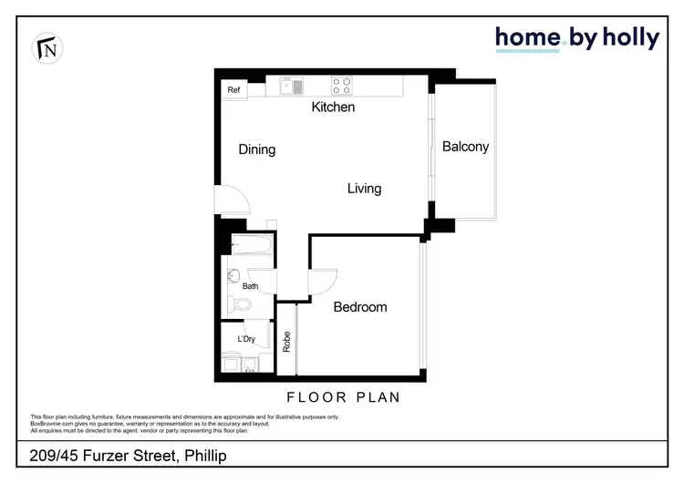 Floorplan of Homely unit listing, 209/45 Furzer Street, Phillip ACT 2606