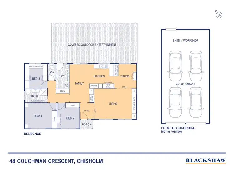 Floorplan of Homely house listing, 48 Couchman Crescent, Chisholm ACT 2905