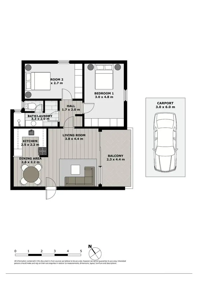 Floorplan of Homely unit listing, 7/67 White Street, Tamworth NSW 2340
