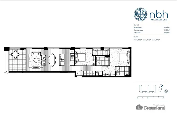 Floorplan of Homely apartment listing, 1607/13 Halifax Street, Macquarie Park NSW 2113