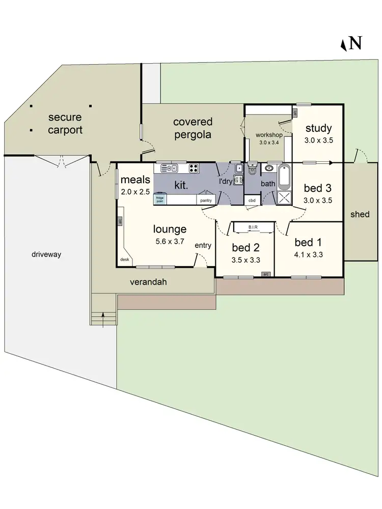 Floorplan of Homely house listing, 39 Shirley Street, Mooroolbark VIC 3138