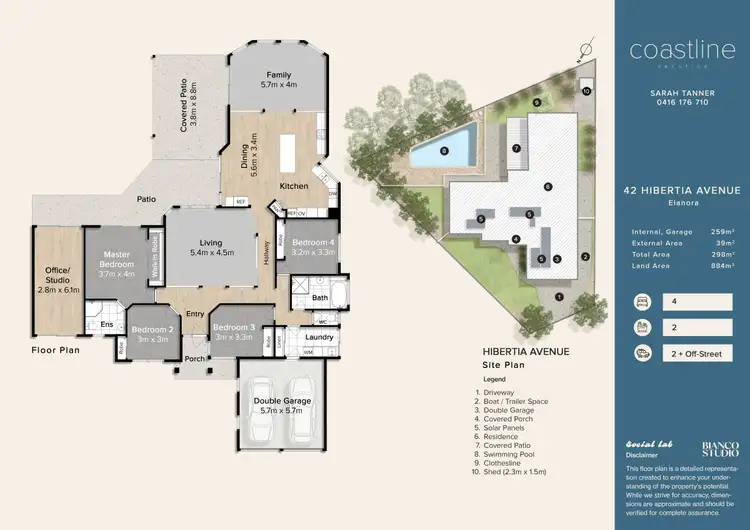 Floorplan of Homely house listing, 42 Hibertia Avenue, Elanora QLD 4221